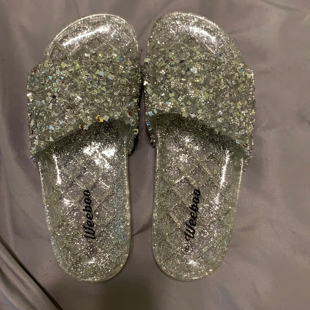 Sparkly jelly slides